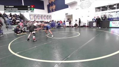 144 lbs Cons. Round 1 - Ty Greer, Murrieta Valley vs Logan Roedel, JW North
