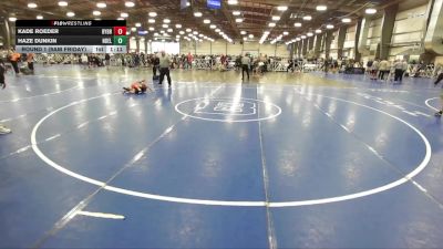 72 lbs Round 1 (9am Friday) - Kade Roeder, Backyard Brawlers vs Haze Dunkin, Nebraska Elite