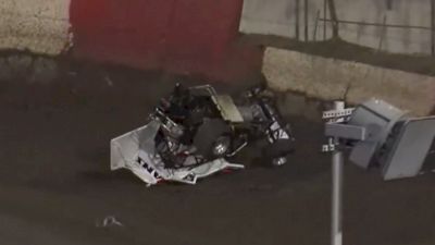 Parker Evans Crashes Into Crossover Gate At East Bay