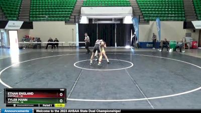 140 lbs Finals (2 Team) - ETHAN ENGLAND, Hartselle vs Tyler Mann, Wetumpka