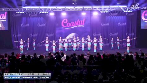 Evolution Cheer Teal - Craze [2026 L1.1 Youth - PREP - B Day 1] 2026 Coastal at the Capitol Super Nationals