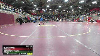 165 lbs Cons. Round 1 - Corinthian Tonte, Franklin vs Elijah Guyer, Indian Creek