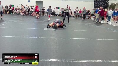 190 lbs Round 1 (6 Team) - Aiden Walsh, Mat Monkeys vs Langston Blakey, Glasgow WA