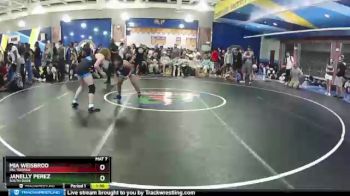 123 lbs Quarterfinal - Mia Weisbrod, PAL Tropics vs Janelly Perez, South Dade