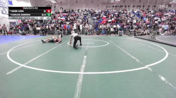 Boys 120 lbs Cons. Round 2 - Gabe Luna, Evergreen Valley Boys vs Carlos Zamora, Alisal Boys