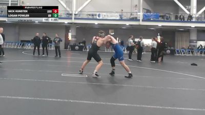165 lbs 5th Place - Nick Kunstek, Lock Haven vs Logan Fowler, Air Force Academy