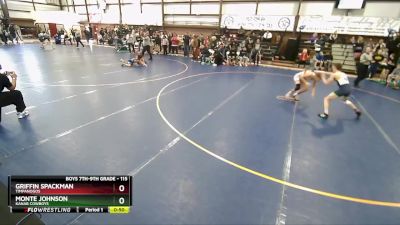 115 lbs Cons. Round 2 - Monte Johnson, Kanab Cowboys vs Griffin Spackman, Timpanogos