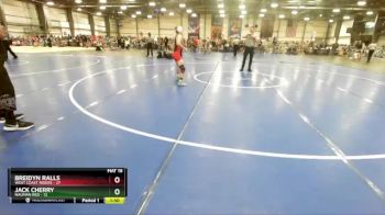 110 lbs Rd# 1 9:00am Friday - BREIDYN RALLS, West Coast Riders vs Jack Cherry, Nauman Red