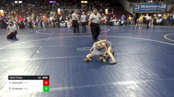 51 lbs Semifinal - Vincent Ciampoli, Tyrone vs David Knepper, Forest Hills