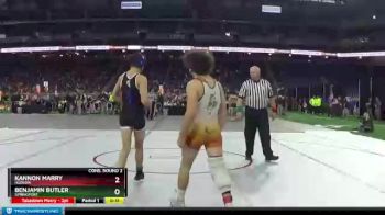 D4-130 lbs Cons. Round 2 - Kannon Marry, Hudson vs Benjamin Butler, Springport