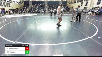 189 lbs Consi Of 8 #2 - Nevin Mattessich, Don Bosco Prep vs James Deluise, Bethlehem Catholic