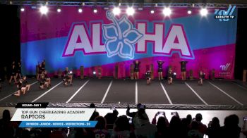 Top Gun Cheerleading Academy - Raptors [2025 L1 Junior - Novice - Restrictions - D2 Day 1] 2025 Aloha Concord Showdown