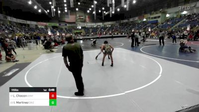 115 lbs Consi Of 16 #2 - Leland Chacon, Centauri vs Izaak Martinez, Grizzly WC