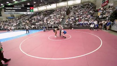 3A 165 lbs Cons. Round 2 - Eleke Lang, Carbon vs Heaton Ledbetter, Richfield