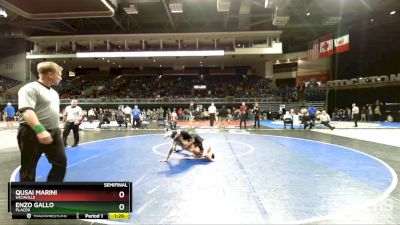 138 lbs Semifinal - Qusai Marini, Vacaville vs Enzo Gallo, Placer