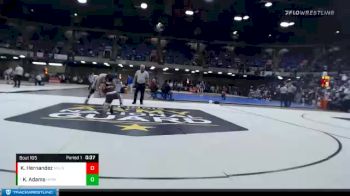 138 lbs Champ. Round 1 - Kolin Adams, Mt. Carmel vs Kevin Hernandez, Mundelein