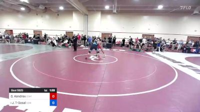 92 kg Cons 16 #2 - Devin Kendrex, Central Indiana Academy Of Wrestling vs Jayden Tadeo-Gosal, Community Youth Center - Concord Campus Wrestling