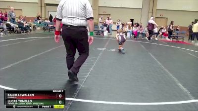 88-92 lbs Round 2 - Kaleb Lewallen, Olympus vs Lucas Tonello, Franklin County Youth Wrestling