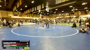 63 lbs 1st Place Match - Trenton Lambert, Mantanona TC vs Platon Cheltsov, Savage House