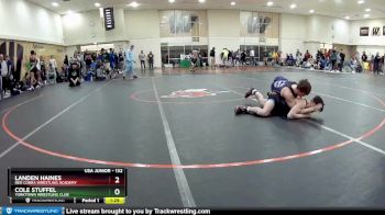 132 lbs Champ. Round 1 - Landen Haines, Red Cobra Wrestling Academy vs Cole Stuffel, Yorktown Wrestling Club
