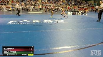 106 lbs Semis & 1st Wrestleback - Ella Brown, W1-Minot vs Scelia Maneze, W3-Bismarck Legacy