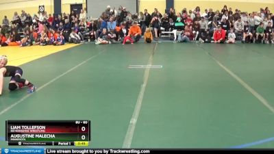 60 lbs Champ. Round 1 - Liam Tollefson, No Nonsense Wrestling vs Augustine Malecha, Minnesota