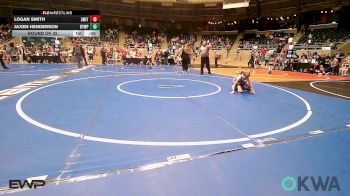 52 lbs Round Of 32 - Logan Smith, Smith Wrestling Academy vs Jaxen Henderson, Beggs Youth Wrestling Program