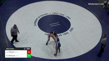 252 lbs Semifinal - Joe Wilson, Washington vs Daniel Williams, Glendale