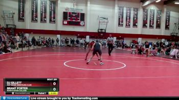 141 lbs Semifinal - Brant Porter, North Idaho College vs Dj Gillett, Mat Sense Wrestling Club