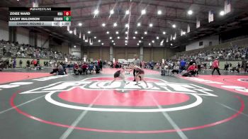 100 lbs Champ. Round 2 - Lacey Malonson, Lebanon vs Zoiee Ward, Nixa