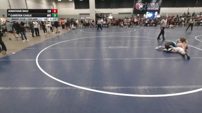 132 lbs Champ. Rd Of 64 - Jonathan Diaz, Eagle Empire Wrestling vs Carsten Cagle, Harrah Wrestling Club