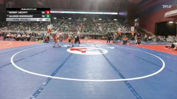 110 lbs Cons. Round 2 - Sidney Liechty, Evanston vs Allison Rodriguez, Pinedale
