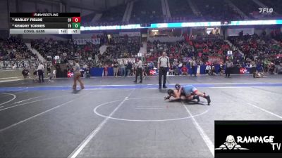 110 lbs Cons. Semi - Harley Fields, Caney Valley vs Kendry Torres, Team Haysville