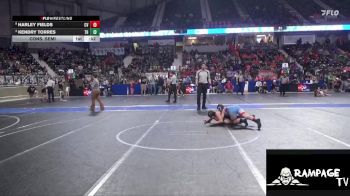 110 lbs Cons. Semi - Harley Fields, Caney Valley vs Kendry Torres, Team Haysville