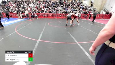 190 lbs Round Of 16 - Matheus Binda, Whittier vs Michael Toppan, Gloucester