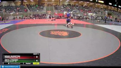 128 lbs Quarterfinals (8 Team) - Ebyn Lyndsey, Illinois Valley vs Noah Humiston, Enterprise/Wallowa