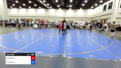 84 lbs 1/2 Final - Gavin Pontis, Tennessee vs Dysen Dixon, Tennessee