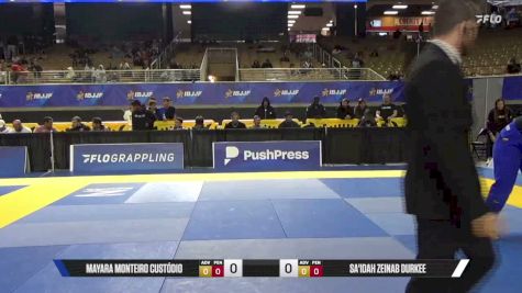 Sa'idah Zeinab Durkee vs Mayara Monteiro Custódio 2026 Pan Jiu Jitsu IBJJF Championship