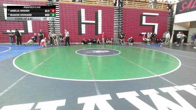 106 lbs Consi Of 8 #1 - Amelia Hough, Milford vs Mason Howard, Minnechaug