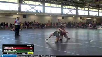 152 lbs Round 2 (4 Team) - Mia Cayard, Black Mambas Red vs Kiersten O`Neill, Indiana INFERNO GOLD