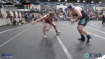 160 lbs Quarterfinal - Ryson Wilson, Team Guthrie Wrestling vs Makylan Stanley, Blaine County Grapplers