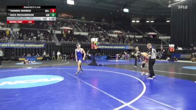 165 lbs Cons. Round 4 - Tanner Gerber, Wis.-La Crosse vs Jack Richardson, JWU (Providence)