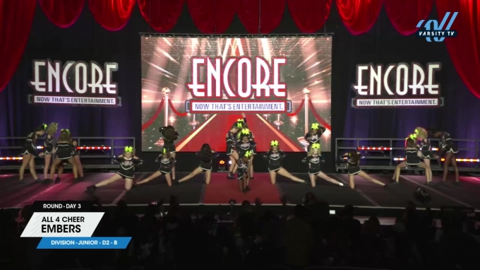 All 4 Cheer - Embers [2024 L1 Junior - D2 - B Day 3] 2024 Encore Grand ...