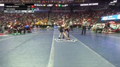 2A-120 lbs Cons. Round 2 - Levi Evans, Mount Pleasant vs Teagan Alesch, Algona