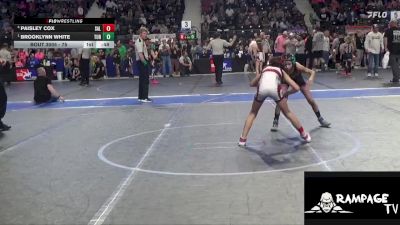 75 lbs 3rd Place Match - Paisley Cox, Salina vs Brooklynn White, Turner