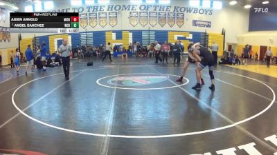 157 lbs Champ. Round 2 - Angel Sanchez, Wellington Community Hs vs Aiden Arnold, Middleburg