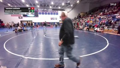 105 lbs Cons. Round 1 - Colebyn Hallcroft, CY Middle School vs Mason Cordsen, Carey Jr High