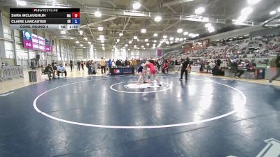 U17 Women - 57 lbs Cons. Round 4 - Sara McLaughlin, MA vs Claire Lancaster, OK