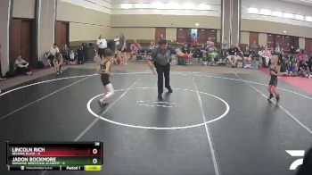 44 lbs Quarterfinals (8 Team) - Lincoln Rich, Belding Black vs Jadon Bockmore, Donahue Wrestling Academy