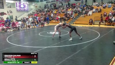 165 lbs Quarters & 1st Wb (16 Team) - Grayson Dalman, Whitewater vs BRIAN PITTS, Southwest Dekalb